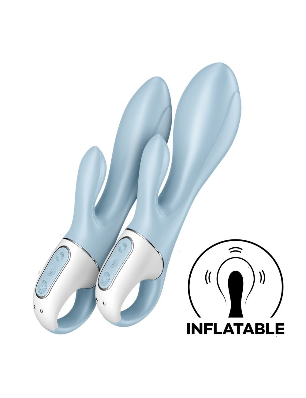 SATISFYER - AIR PUMP BUNNY 1 VIBRATEUR GONFLABLE LAPIN BLEU