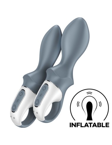 SATISFYER - AIR PUMP BOOTY 1 VIBRATEUR GONFLABLE ANAL GRIS