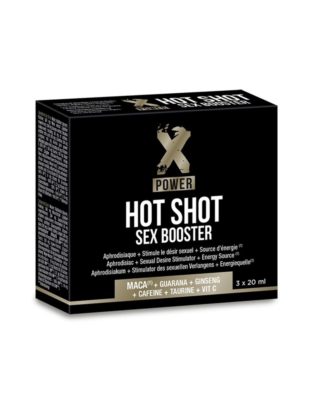 X POWER - HOT SHOT SEX BOOSTER AUGMENTATION DE LA LIBIDO 3 X 20 ML X POWER - HOT SHOT SEX BOOSTER AUGMENTATION DE LA LIBIDO 3 X 20 ML