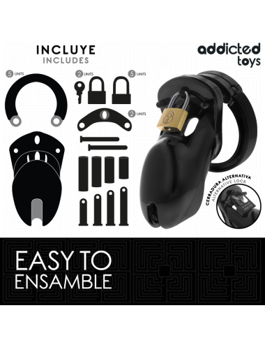 ADDICTED TOYS LOCKED - CAGE À PÉNIS INTERDITE 10 CM