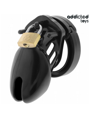 ADDICTED TOYS LOCKED - CAGE À PÉNIS OBSIDIAN HOLD TAILLE S