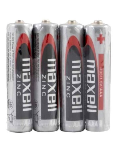 MAXELL - BATTERIE AU MANGANÈSE AAA R03 RÉTRACTABLE*4