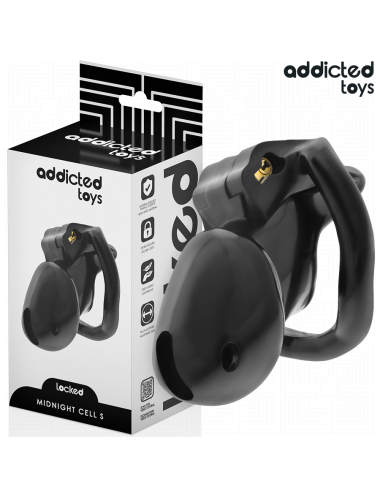 ADDICTED TOYS LOCKED - CAGE À PÉNIS MINDNIGHT CELL TAILLE S 4.8 CM