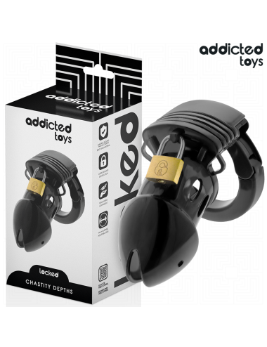 ADDICTED TOYS LOCKED - CAGE À PÉNIS CHASTETÉ PROFONDEUR 7