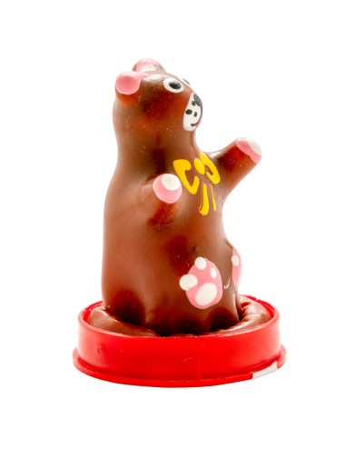 CONDOMERIE - PRÉSERVATIFS FANTAISIE PEINTS À LA MAIN OURS EN PELUCHE