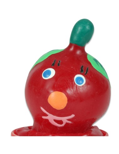 CONDOMERIE - PRÉSERVATIFS FANTAISIE PEINTS À LA MAIN TOMATE