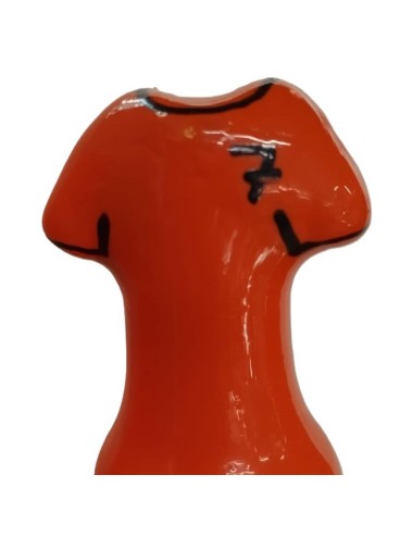 CONDOMERIE - PRÉSERVATIFS FANTAISIE PEINTS À LA MAIN T-SHIRT ORANGE