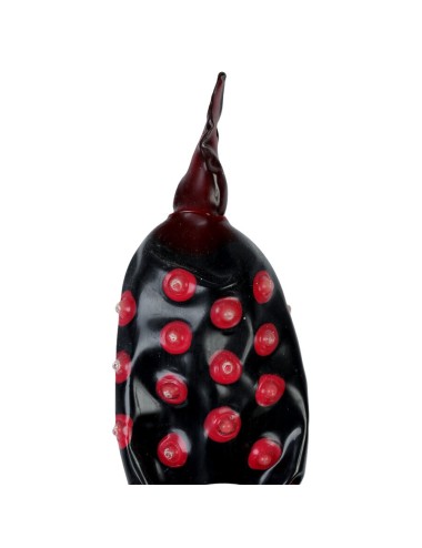 CONDOMERIE - PRÉSERVATIFS FANTAISIE PEINTS À LA MAIN NOIR FAKIR