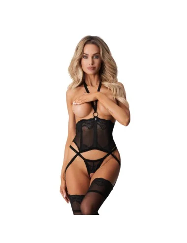 Alliane corset et string - Noirs