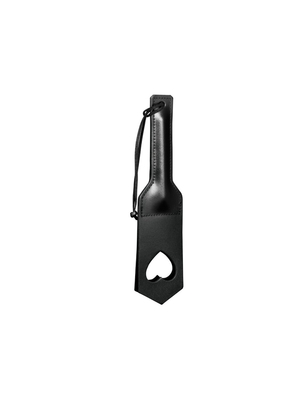 Paddle en Cuir Cœur Noir Paddle en Cuir Cœur Noir