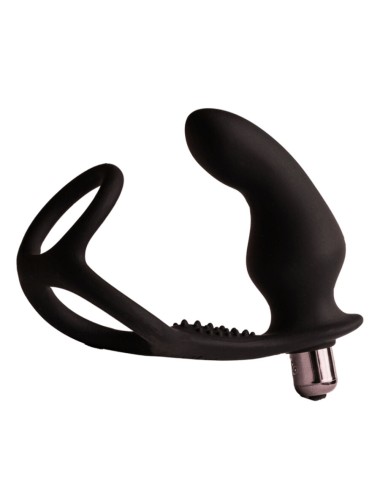 ROCKS-OFF - RO-ZEN RRO PLUG ANAL AVEC ANNEAU PÉNIS VIBRANT NOIR