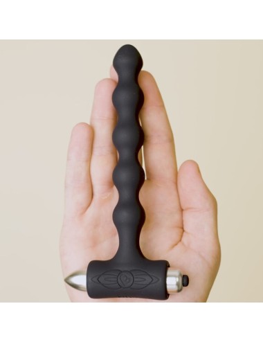 ROCKS-OFF - PETITE SENSATIONS PERLES ANAL PLUG VIBRATEUR NOIR