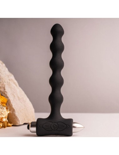 ROCKS-OFF - PETITE SENSATIONS PERLES ANAL PLUG VIBRATEUR NOIR