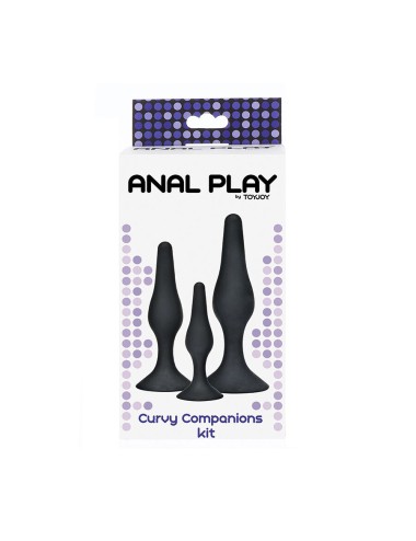 TOYJOY - Plug anal CURVY COMPANIONS 3 pièces Noir