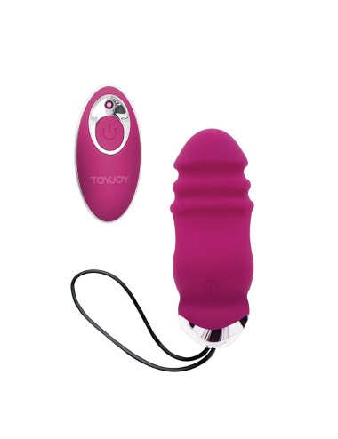 TOYJOY - HAPPINESS SUNN SIDE UP AND DOWN VIBRATEUR FUCHSIA TÉLÉCOMMANDE