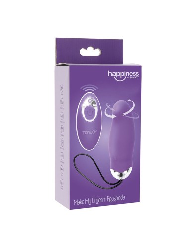 TOYJOY - HAPPINESS MY ORGASM EGGSPLODE VIBRATEUR VIOLET TÉLÉCOMMANDE