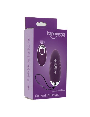 TOYJOY - HAPPINESS KNOCK KNOCK EGGSTAVAGANT VIBRATEUR TÉLÉCOMMANDE VIOLET