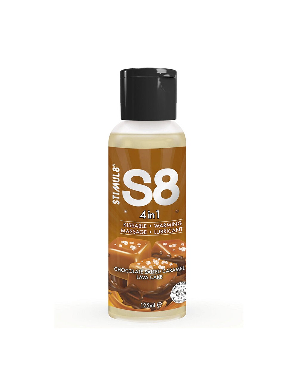 STIMUL8 - S8 LUBRIFIANT DESSERT 4 EN 1 CHOCOLAT ET CARAMEL SALÉ 125 ML STIMUL8 - S8 LUBRIFIANT DESSERT 4 EN 1 CHOCOLAT ET CARAMEL SALÉ 125 ML