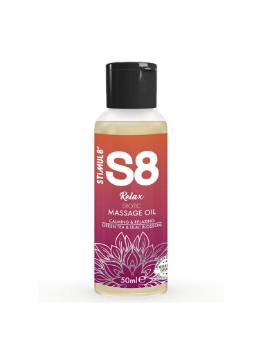 STIMUL8 - S8 RELAX HUILE DE MASSAGE ÉROTIQUE THÉ VERT 50 ML