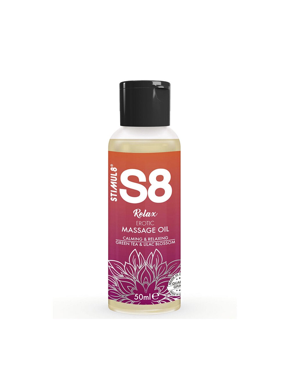 STIMUL8 - S8 RELAX HUILE DE MASSAGE ÉROTIQUE THÉ VERT 50 ML STIMUL8 - S8 RELAX HUILE DE MASSAGE ÉROTIQUE THÉ VERT 50 ML