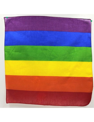 FIERTÉ - ÉCHARPE EN COTON DRAPEAU ARC-EN-CIEL