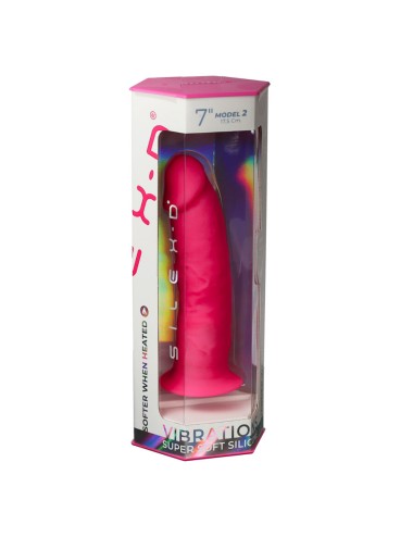 SILEXD - MODÈLE DE PÉNIS RÉALISTE 2 ROSE + TÉLÉCOMMANDE LRS 17 CM