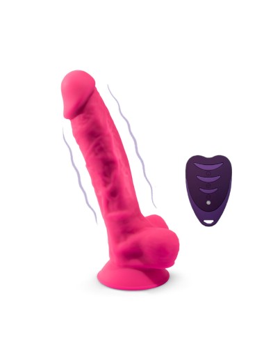 SILEXD - MODÈLE DE PÉNIS RÉALISTE 18 VIBRATIONS ROSE + TÉLÉCOMMANDE LRS