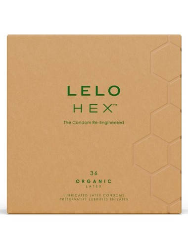 LELO - HEX BOÎTE DE PRÉSERVATIFS BIOLOGIQUES 36 UNITÉS
