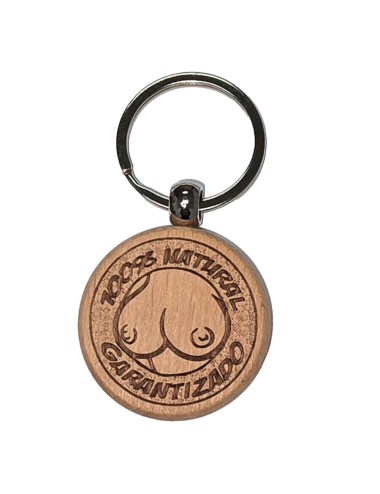 DIABLO PICANTE - PORTE-CLÉS EN BOIS EN FORME DE POITRINE