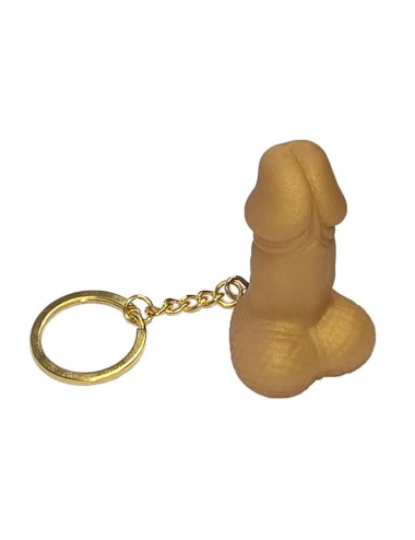 DIABLO PICANTE - PORTE-CLÉS SIFFLET EN FORME DE PÉNIS COULEUR OR