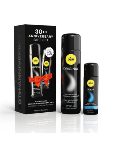 PJUR - COFFRET 30E ANNIVERSAIRE PJUR ORIGINAL 100 ML + PJUR AQUA 30 ML EN CADEAU