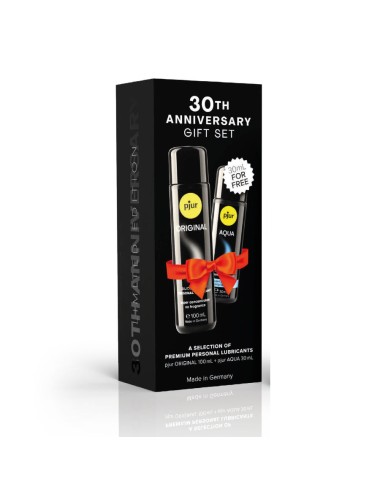 PJUR - COFFRET 30E ANNIVERSAIRE PJUR ORIGINAL 100 ML + PJUR AQUA 30 ML EN CADEAU