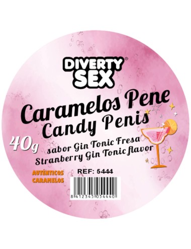 DIABLO PICANTE - 20 BONBONS PÉNIS À LA SAVEUR GIN & TONIC