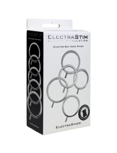 ELECTRASTIM - ELECTRARINGS ANNEAUX PÉNIS EN MÉTAL PACK DE 5