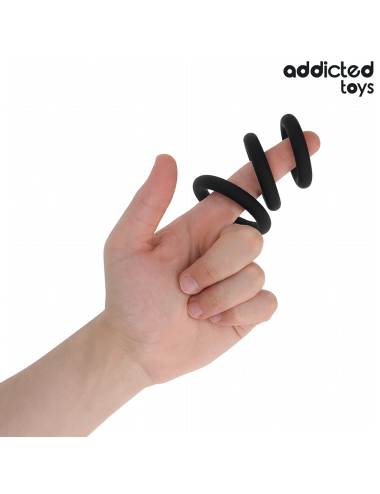 ADDICTED TOYS - LOT DE ANNEAUX EN SILICONE MODÈLE 1