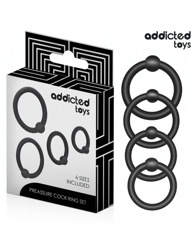 ADDICTED TOYS - LOT D'ANNEAUX EN SILICONE À PRESSION