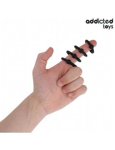ADDICTED TOYS - LOT D'ANNEAUX EN SILICONE À PRESSION