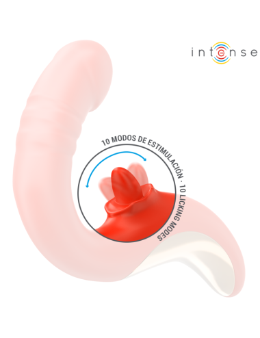 INTENSE - VIBRATEUR ET STIMULATEUR PAULINA EN FORME DE U ROUGE