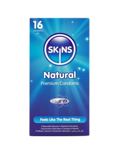 SKINS - PACK DE 16 PRÉSERVATIFS NATURELS PREMIUM