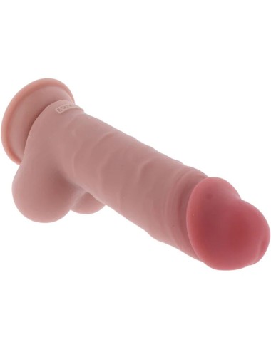 GET REAL - PÉNIS RÉALISTE DE LUXE AVEC TESTICULES EXTRA ÉPAIS DE 20 CM