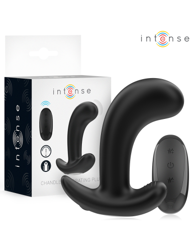 INTENSE - CHANDLER ANAL PLUG 10 VIBRATIONS NOIR TÉLÉCOMMANDE