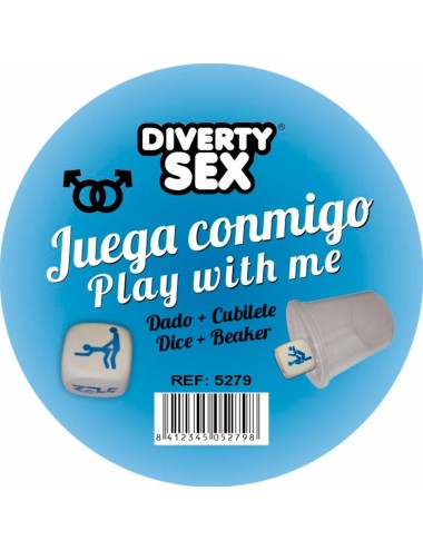 DIABLO PICANTE - DÉ DUR BLANC AVEC POSITIONS D'HOMMES ET CUBE