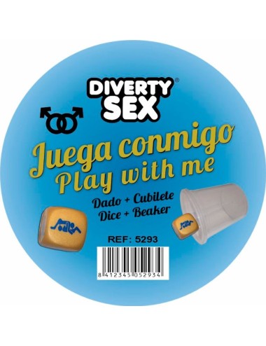 DIABLO PICANTE - DÉ DUR DORÉ AVEC POSITIONS HOMMES ET CUBE