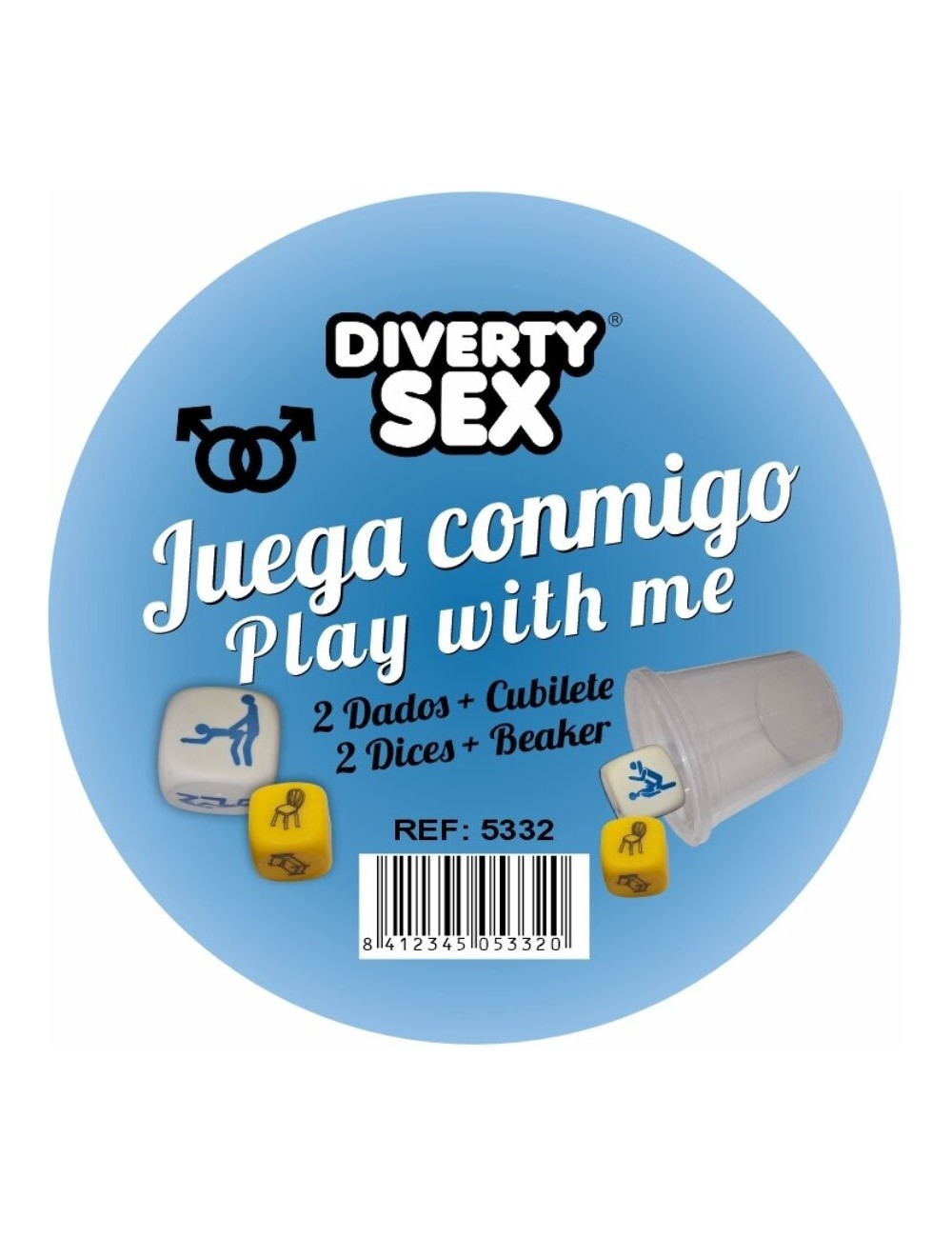 DIABLO PICANTE - JEU DE DÉS PLACE + POSITIONS POUR HOMMES AVEC COUPE