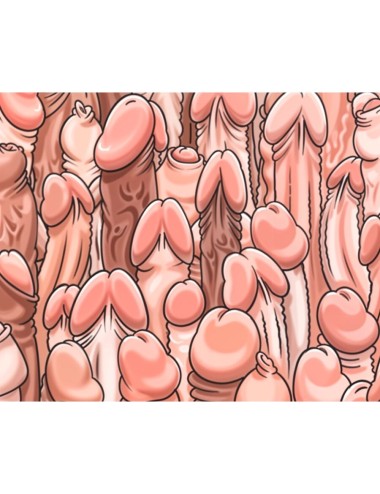 DIABLO PICANTE - TAPIS DE SOURIS COULEUR AVEC DESSIN DE PÉNIS