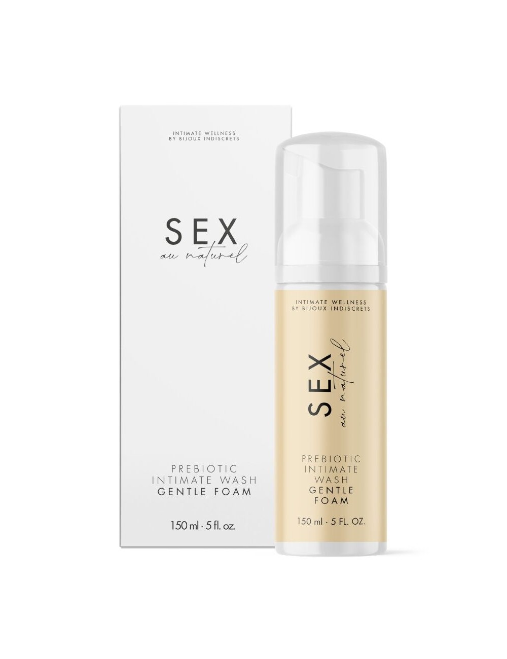 BIJOUX INDISCRETS - SEX AU NATUREL Gel intime prébiotique avec mousse 150 ml