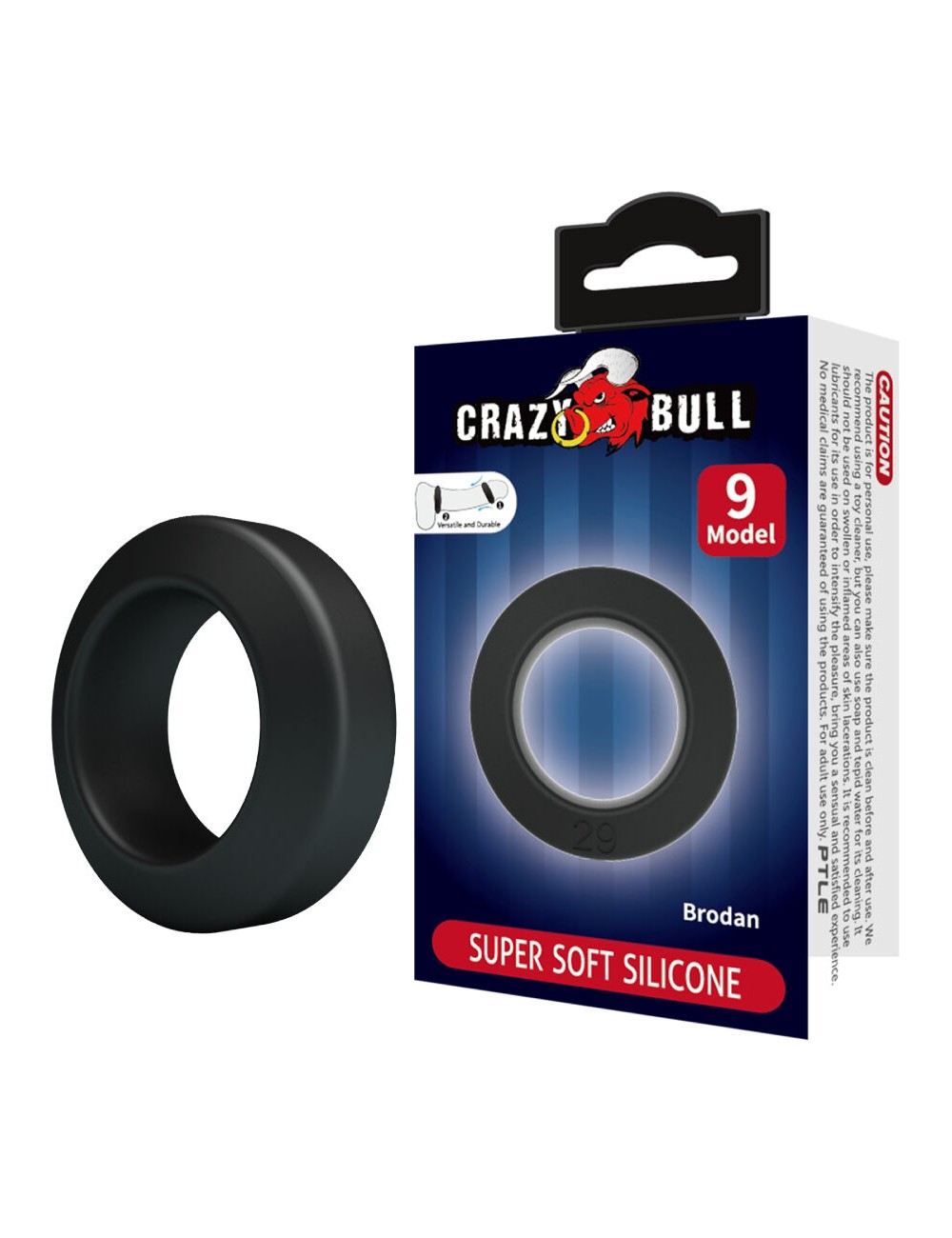 CRAZY BULL - BAGUE EN SILICONE BRODAN MODÈLE 9