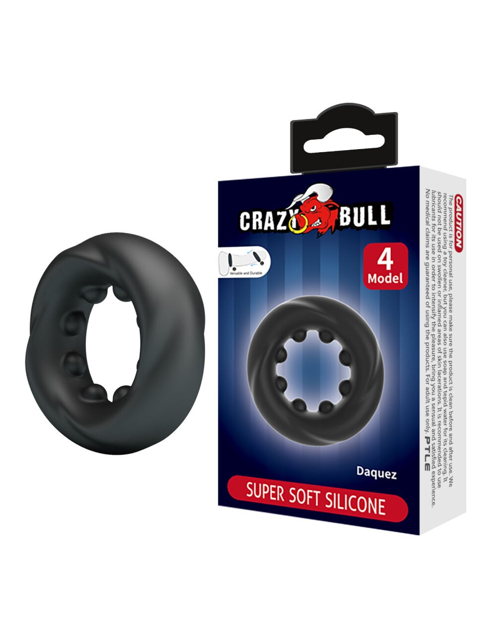 CRAZY BULL - BAGUE EN SILICONE DAQUEZ MODÈLE 4