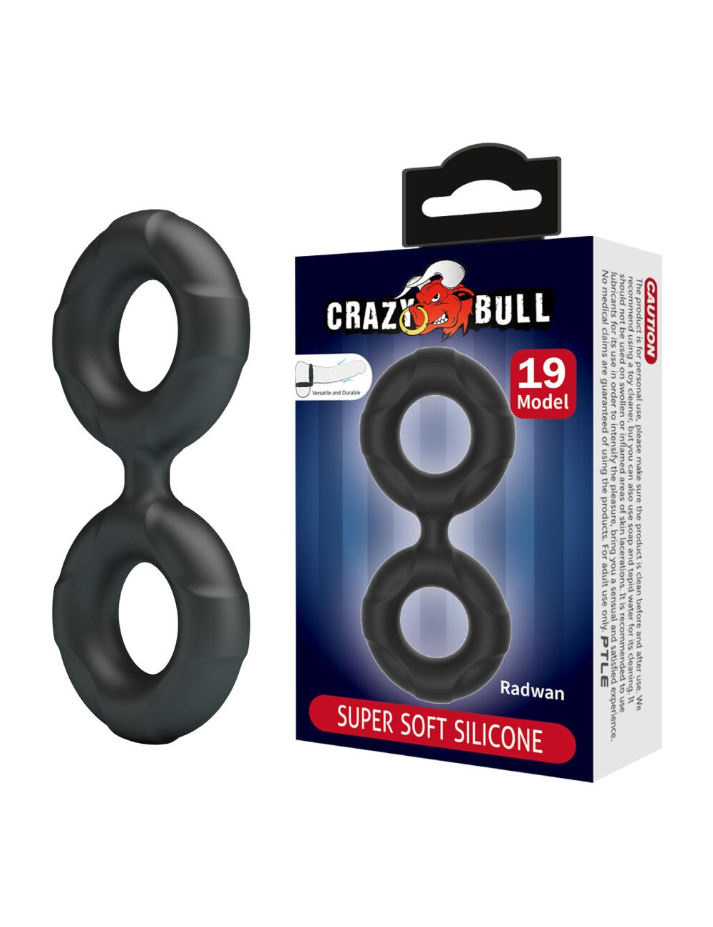 CRAZY BULL - RADWAN DOUBLE BAGUE EN SILICONE MODÈLE 19