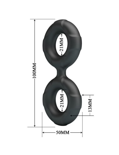 CRAZY BULL - RADWAN DOUBLE BAGUE EN SILICONE MODÈLE 19